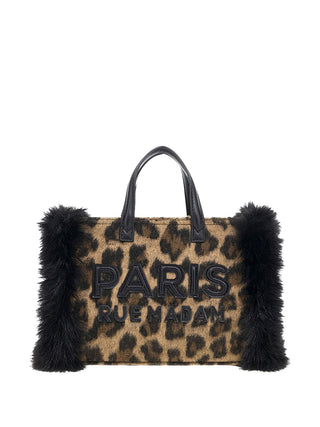 RUE MADAM Borsa A Mano Megeve Mini Tote Leopard