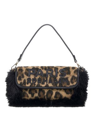 RUE MADAM Borsa A Tracolla Megeve Rue Madam Leopard