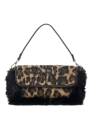 RUE MADAM Borsa A Tracolla Megeve Rue Madam Leopard