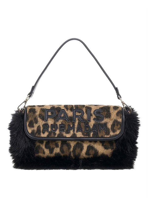 RUE MADAM Borsa A Tracolla Megeve Rue Madam Leopard