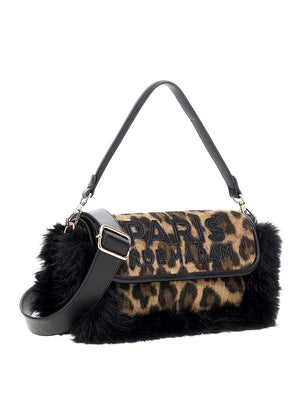 RUE MADAM Borsa A Tracolla Megeve Rue Madam Leopard