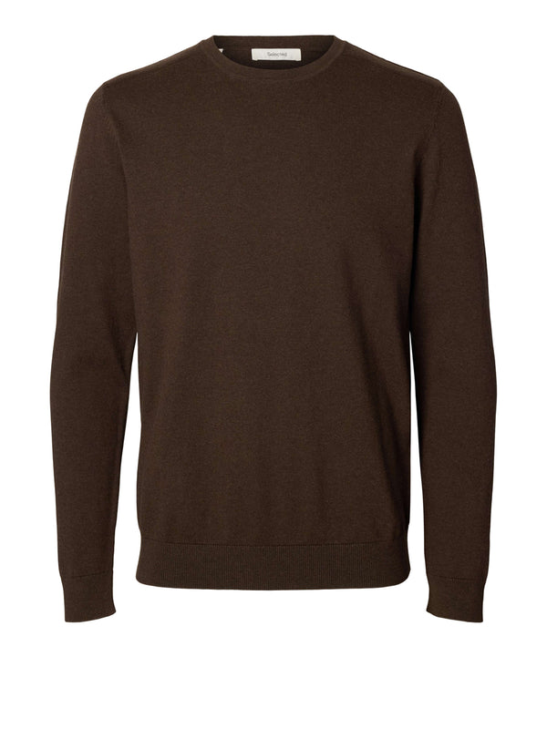 SELECTED Maglione Selected Slmberg Crew Neck - Marrone