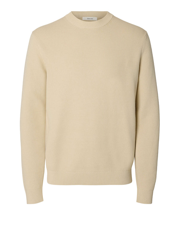 SELECTED Maglione Selected Slmdane Ls Knit Structure Crew Neck Noos