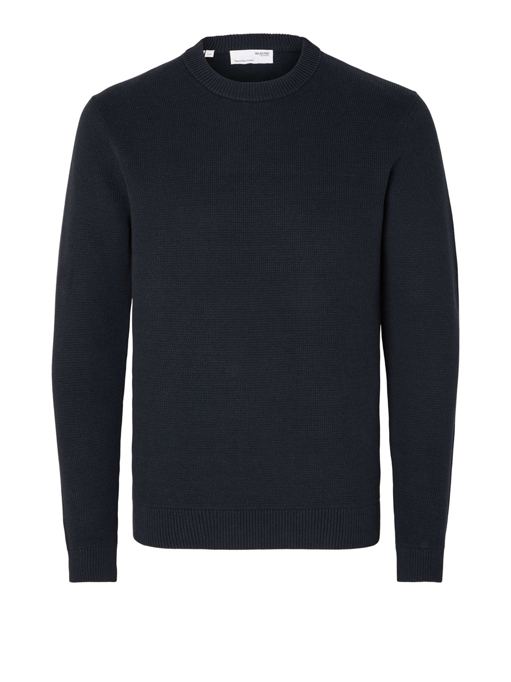 SELECTED Maglione Selected Slmdane Ls Knit Structure Crew Neck Noos Blu