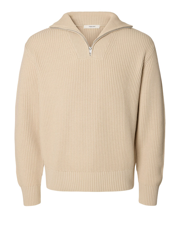 SELECTED Maglione Slmdry Ls Knit - Grigio