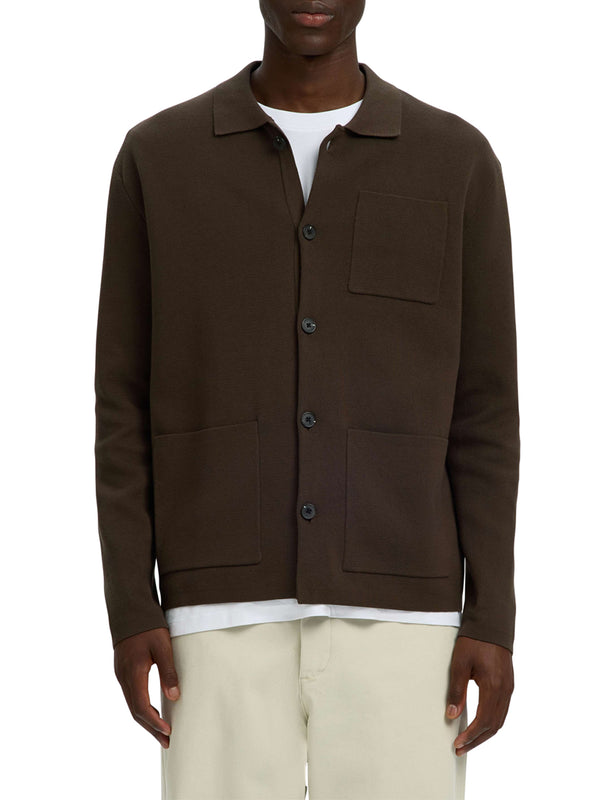 SELECTED Cardigan Selected Slmmike Light Polo - Marrone
