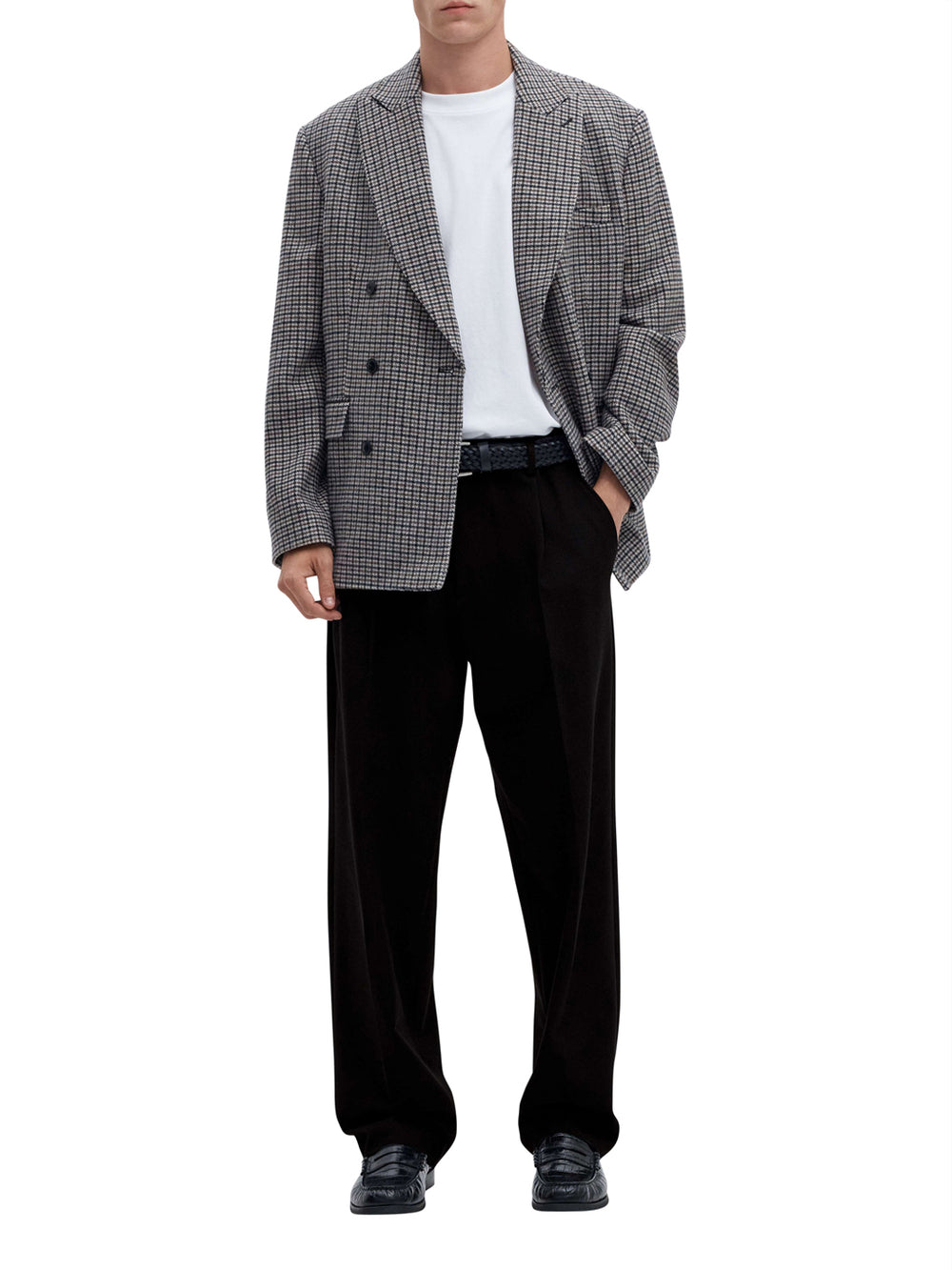 SELECTED Pantalone Selected Slm220-Loose Finn Flex - Nero
