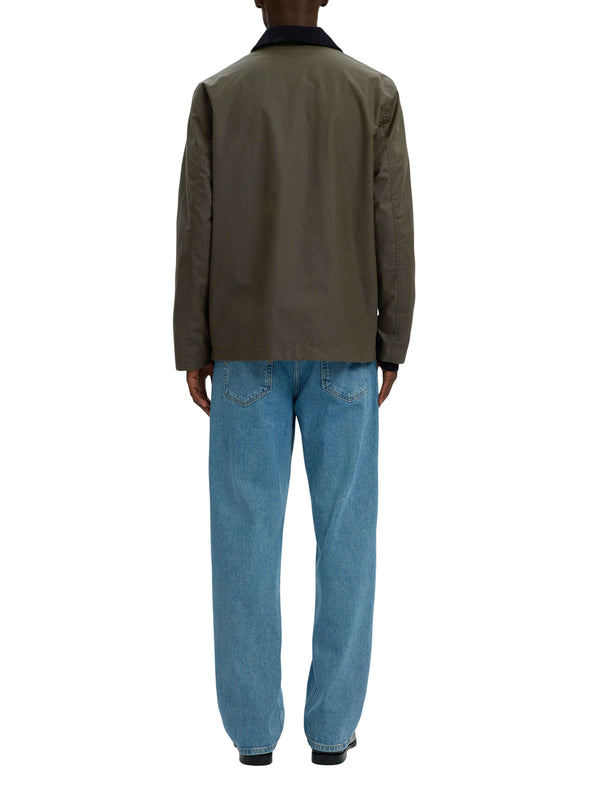 SELECTED Giubbotto Selected Slmwalter Waxed Cotton 2.0 - Verde