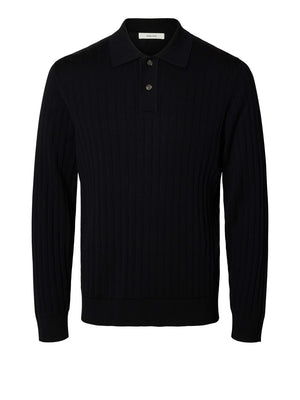 SELECTED Polo Selected Slmtorino - Nero