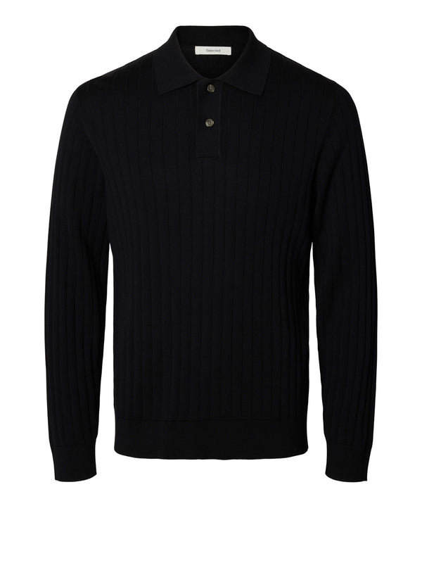 SELECTED Polo Selected Slmtorino - Nero