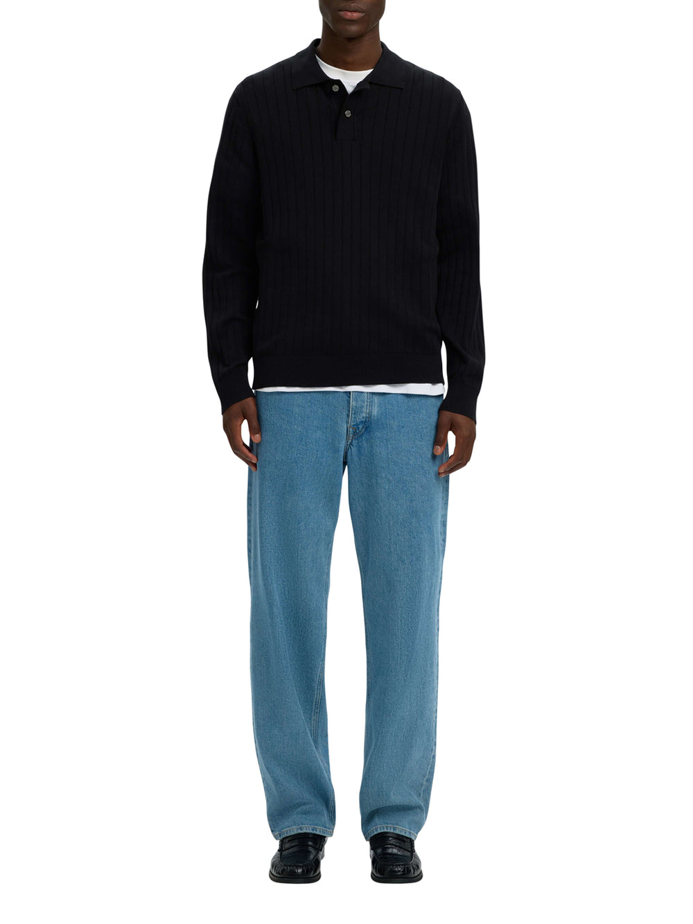 SELECTED Polo Selected Slmtorino - Nero