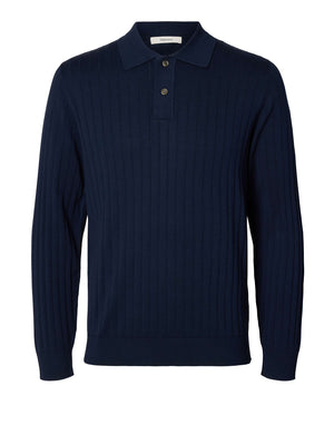 SELECTED Polo Selected Slmtorino - Navy