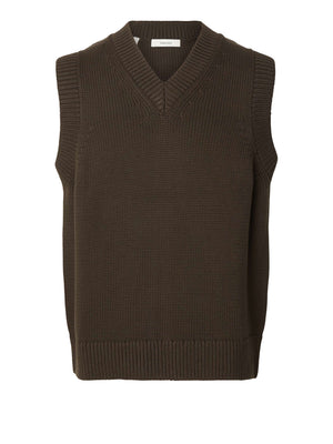 SELECTED Gilet Selected Slmbraun Heavy - Marrone