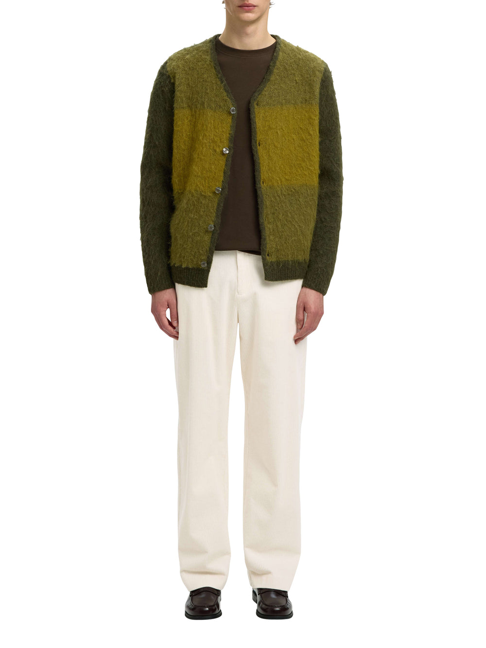 SELECTED Pantalone Selected Slm220-Loose Luke Corduroy - Bianco