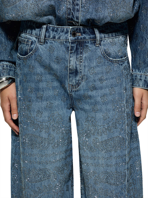 Liu Jo Jeans Balloon Con Strass Liu Jo - Denim