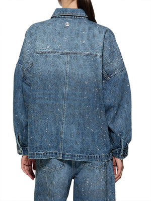 Liu Jo Giacca Oversize Con Strass Liu Jo - Denim