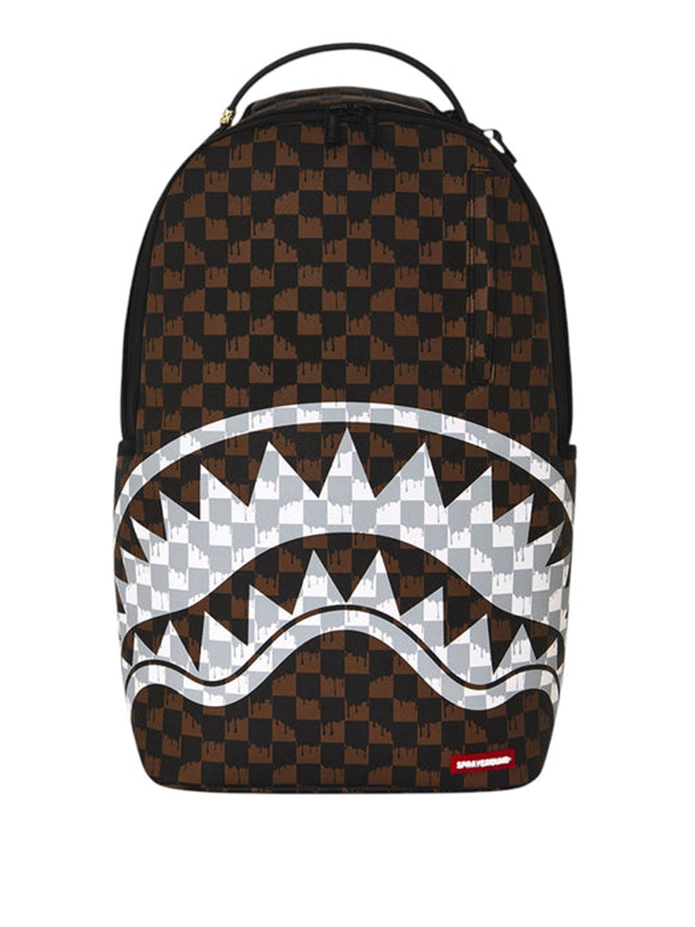 Sprayground Back To School Zaino Sprayground Drip Check Shark - Marrone/Crema
