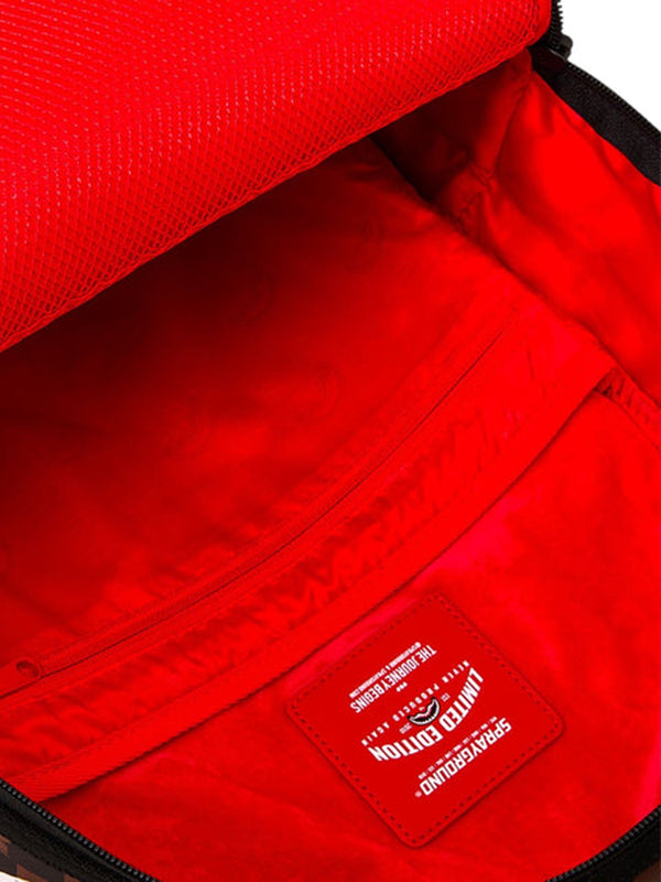 Sprayground Back To School Zaino Sprayground Drip Check Shark - Marrone/Crema