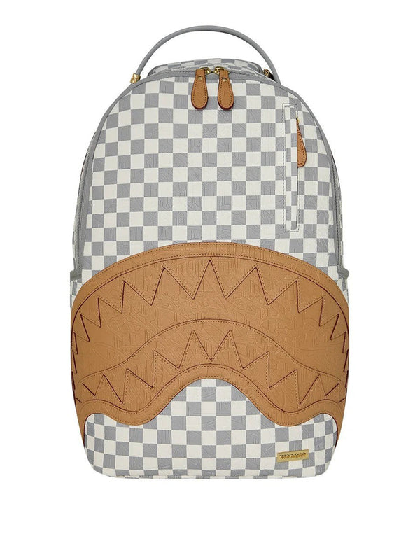 Sprayground Zaino Embossed Cream Check Sprayground - Grigio