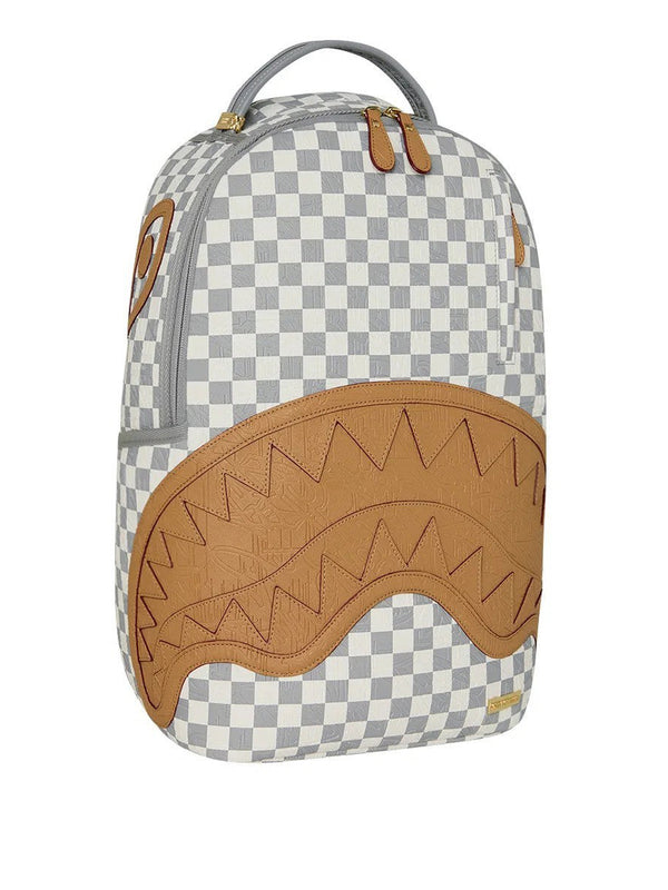 Sprayground Zaino Embossed Cream Check Sprayground - Grigio