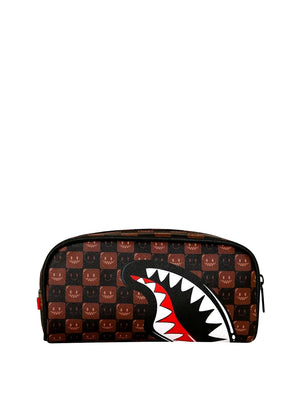 Sprayground Back To School Pochette Sprayground Sharks In Paris Wtf Bubble Brown