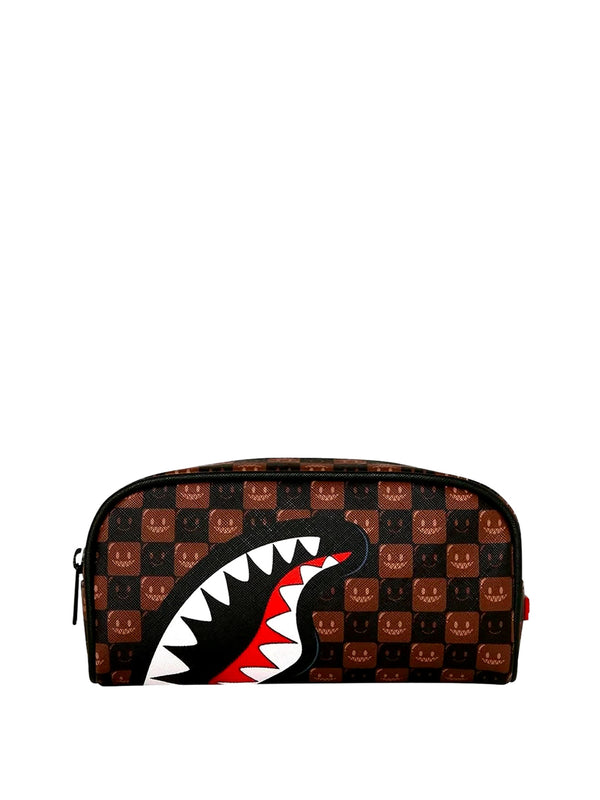 Sprayground Back To School Pochette Sprayground Sharks In Paris Wtf Bubble Brown