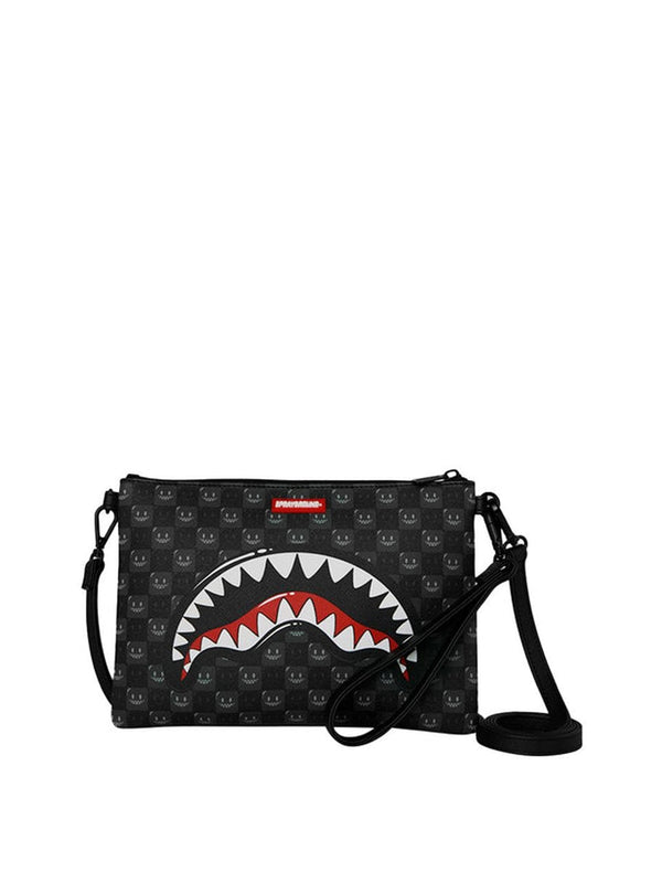 Sprayground Back To School Borsa Pochette Sprayground Sharks in Paris Wtf Bubbly - Nero