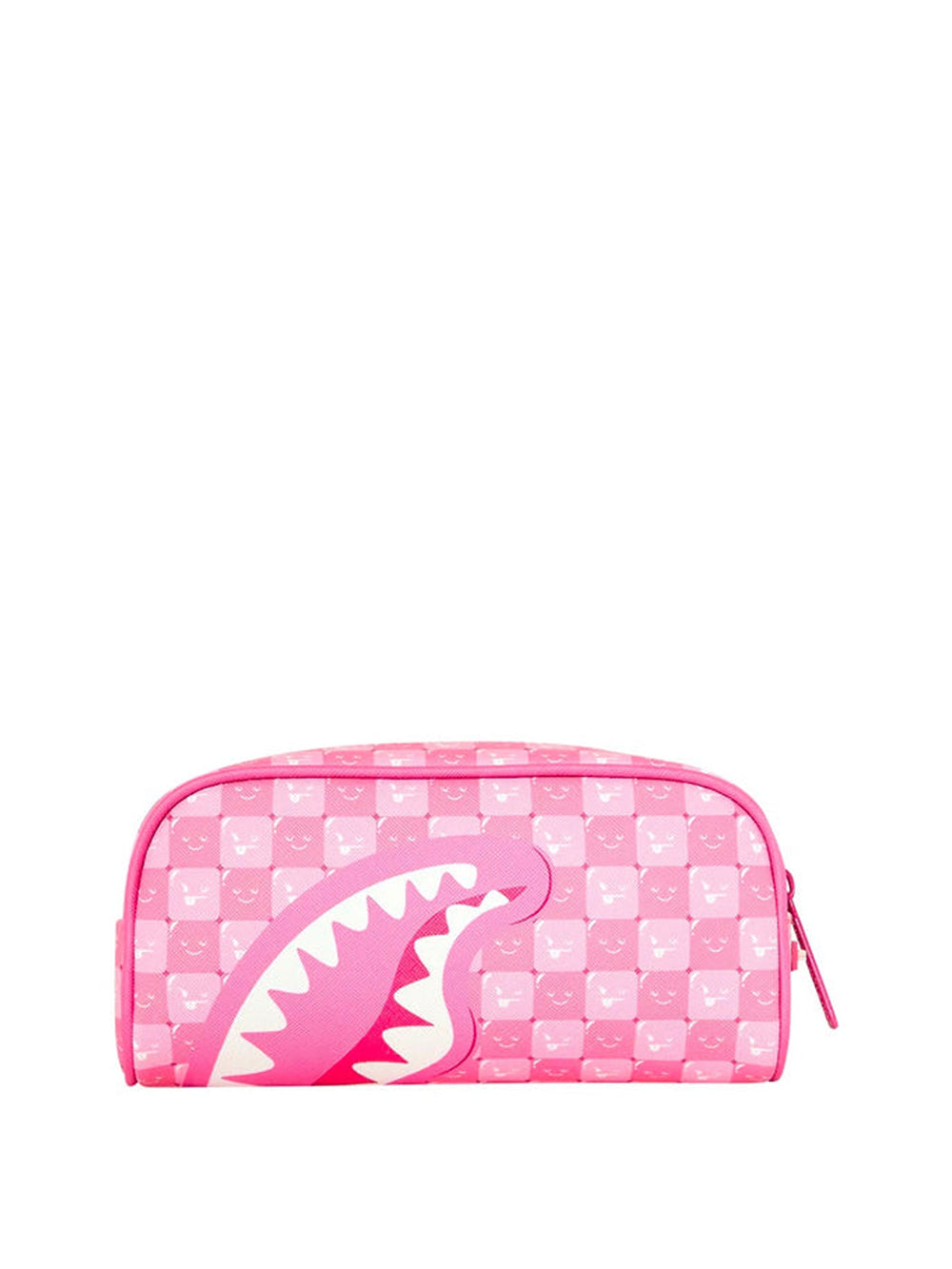 Sprayground Back To School Borsa Pochette Pink New Check Faces Pouch - Rosa