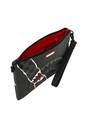 Sprayground Back To School Pochette Sprayground Center Rip Revealing Gray Check