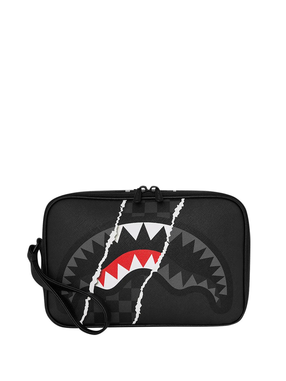 Sprayground Back To School Pochette Sprayground Center Rip Revealing Check Toiletry Brick - Grigio/Nero