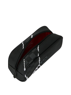Sprayground Back To School Pochette Sprayground Center Rip Revealing Check Pouch - Grigio/Nero