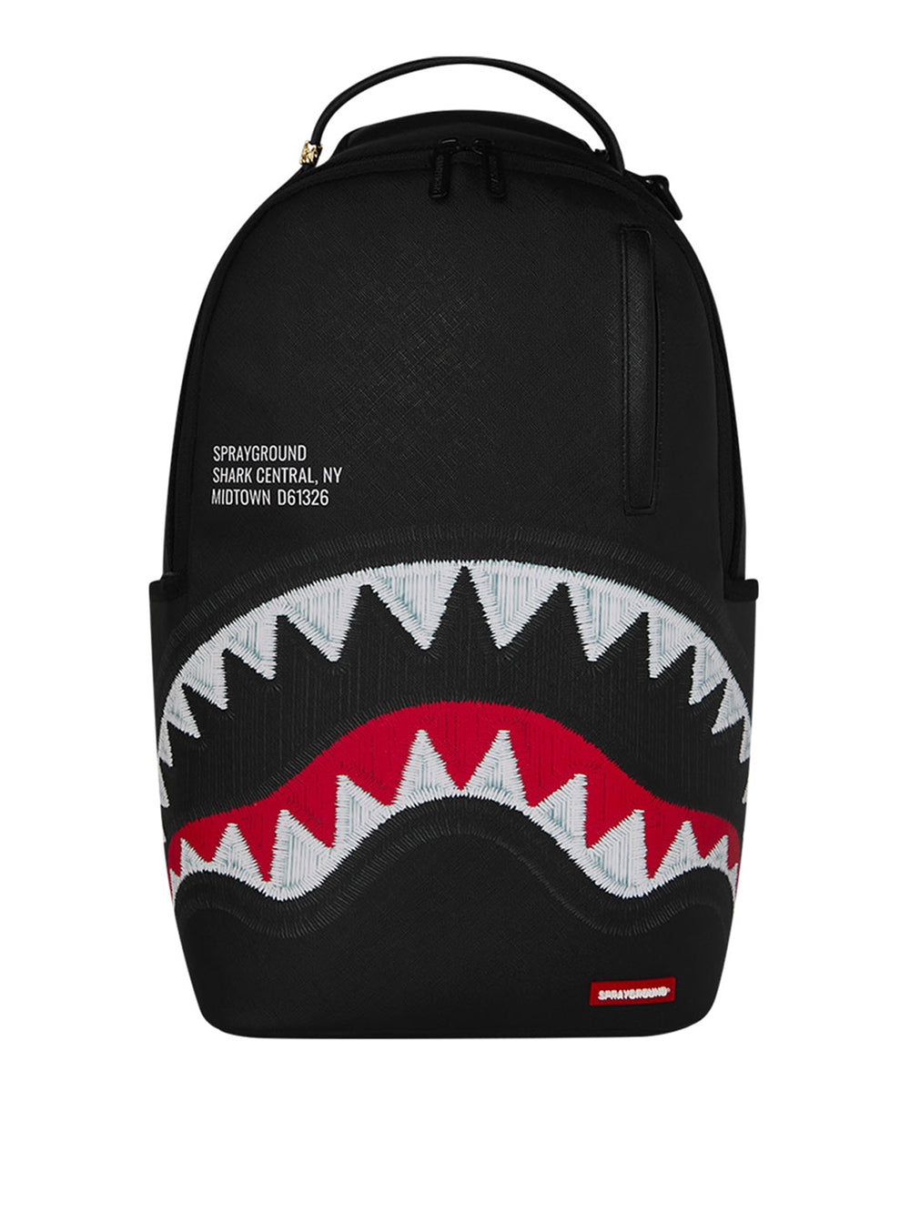 Sprayground Back To School Zaino Sprayground Shark Central Embroidered Shark - Nero