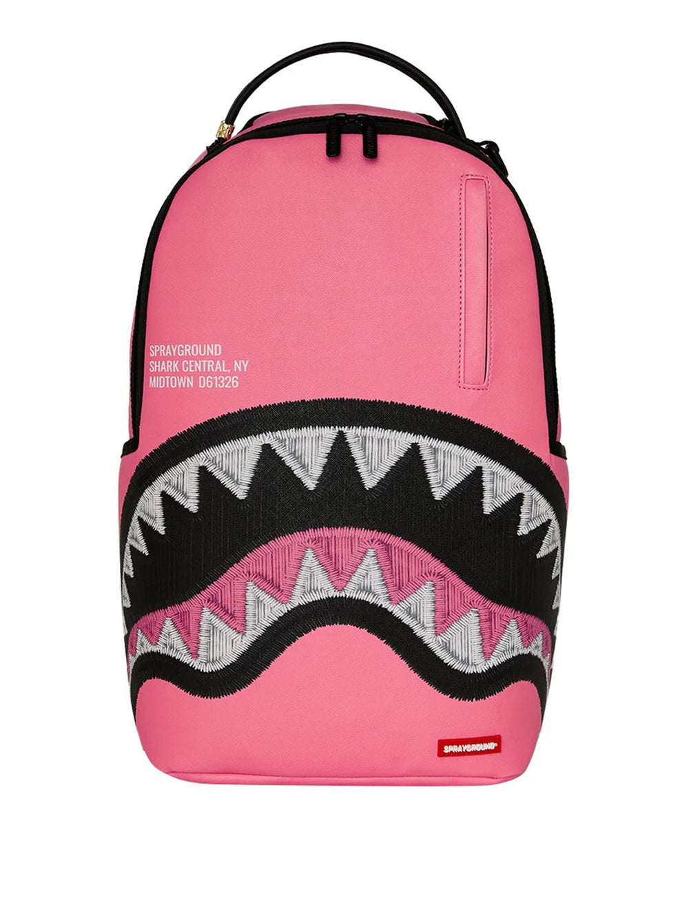 Sprayground Back To School Zaino Sprayground Shark Central Pink Embroidered Shark - Rosa