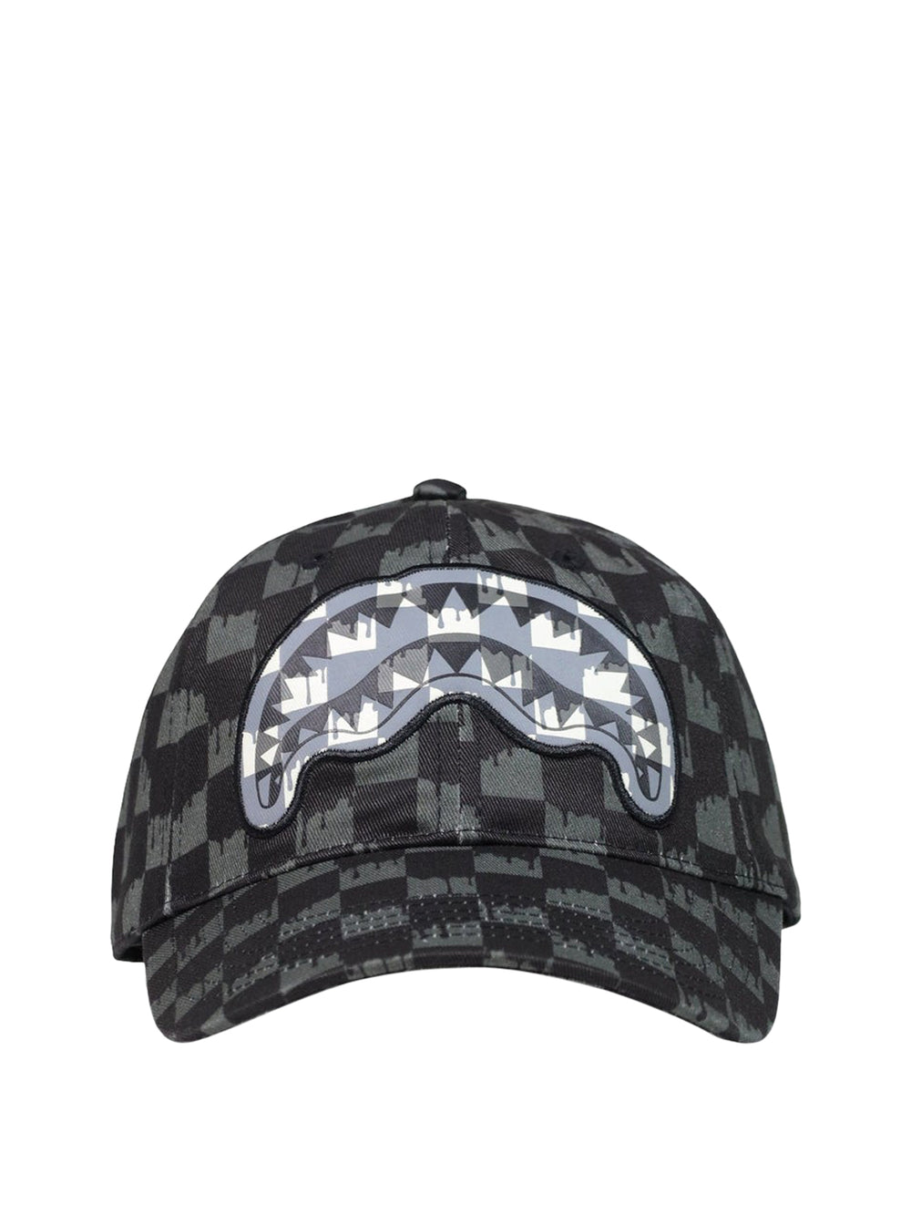 Sprayground Cappello Drip Check Shark Cap Sprayground - Grigio
