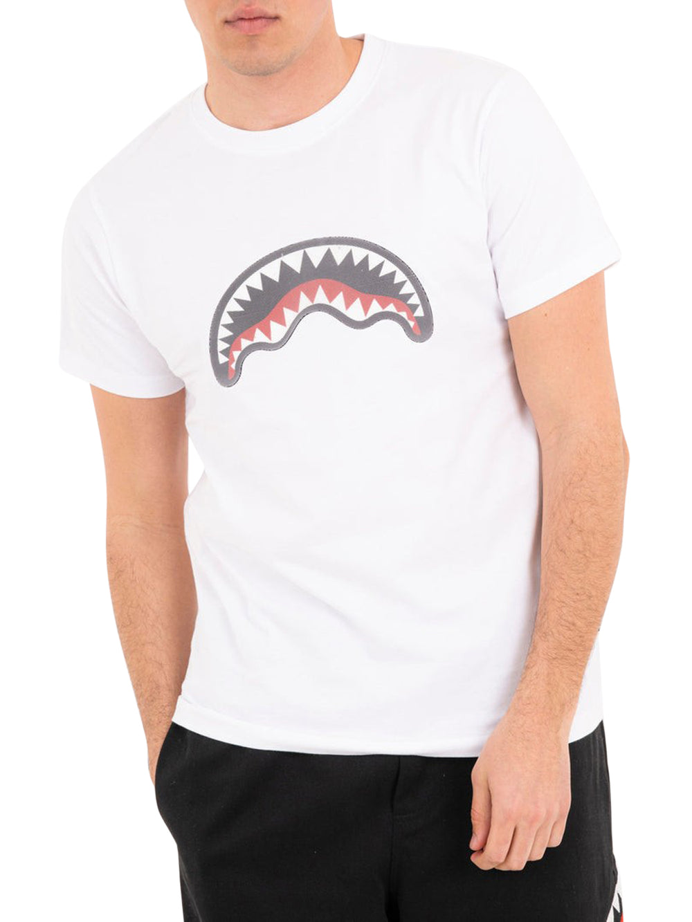 Sprayground Tshirt 3D Shark Regular Sprayground - Bianco