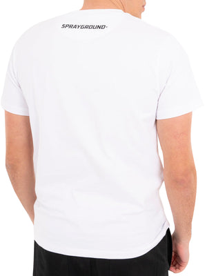 Sprayground Tshirt 3D Shark Regular Sprayground - Bianco