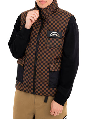 Sprayground Smanicato Special Ops Air Cargo Padded Double Vest Sprayground - Nero/Marrone