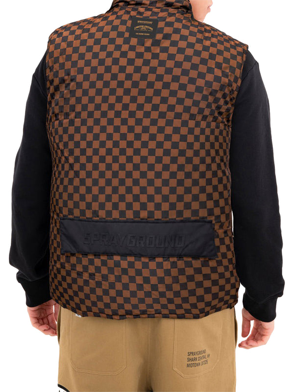 Sprayground Smanicato Special Ops Air Cargo Padded Double Vest Sprayground - Nero/Marrone
