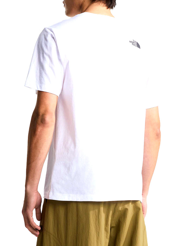 THE NORTH FACE T-shirt Evolution Half Dome Regular Bianco