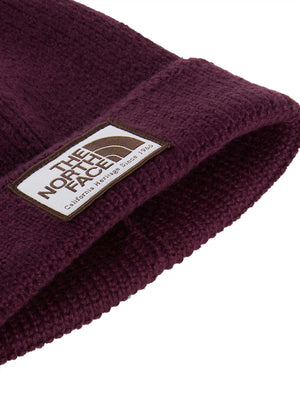 THE NORTH FACE The North Face Berretto con risvolto e logo box TNF Bordeaux