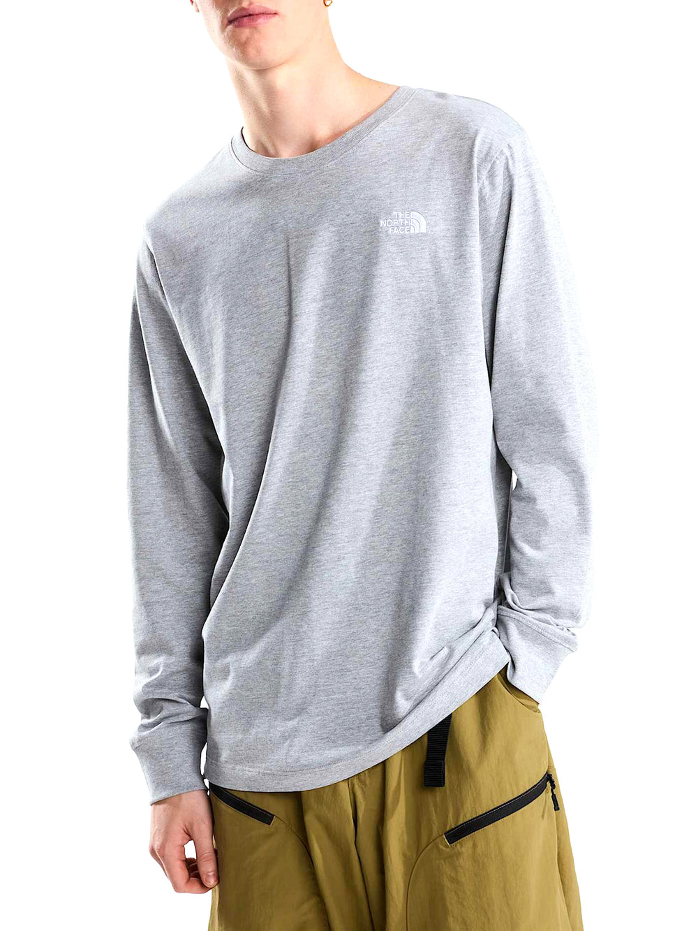 THE NORTH FACE T-shirt a maniche lunghe Evolution Simple Dome Regular Grigio