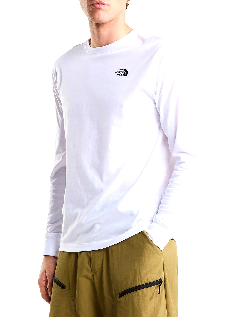 THE NORTH FACE T-shirt a maniche lunghe Evolution Simple Dome Regular Bianco