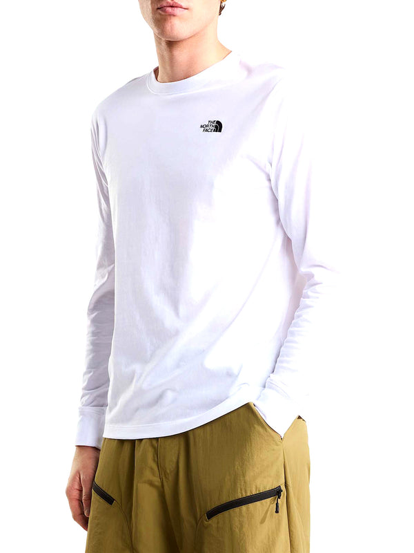 THE NORTH FACE T-shirt a maniche lunghe Evolution Simple Dome Regular Bianco