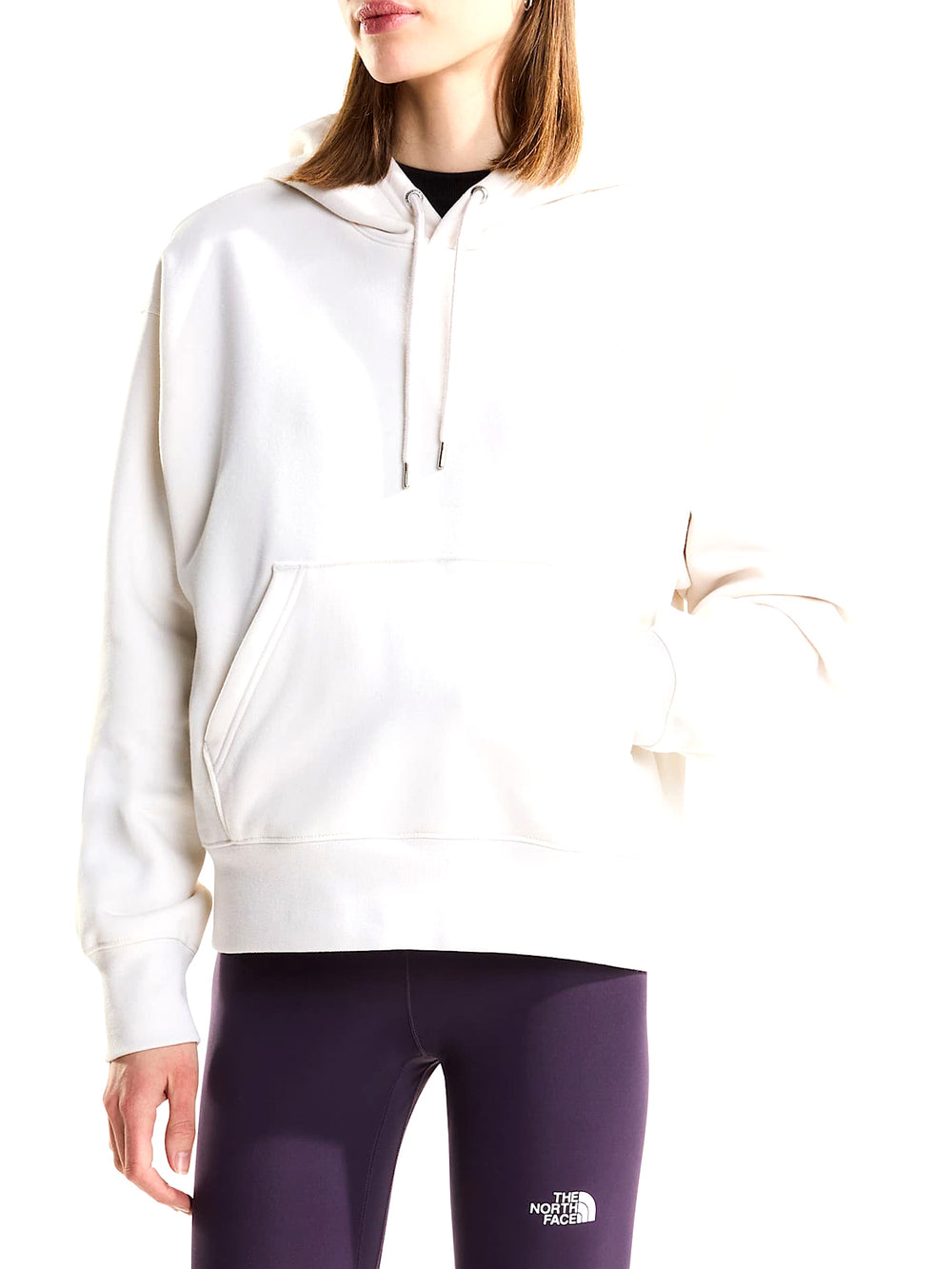 The North Face Felpa con cappuccio oversize TNF Essential Simple Dome Boxy Bianco