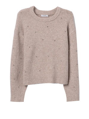 TIFFOSI Maglione Tiffosi Corto In Maglia Beige