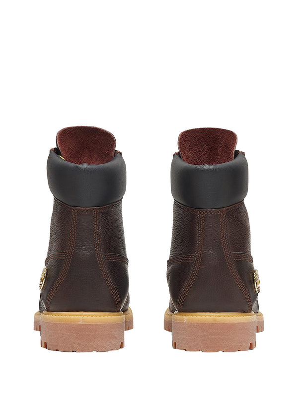 TIMBERLAND Polacchino Impermeabile Timberland Premium 6-Inch da Uomo in marrone scuro/colore nero