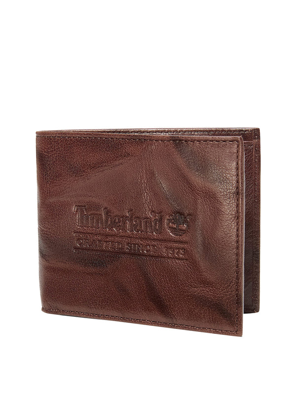 Timberland Portafoglio in Pelle Lavata Billfold Timberland - Marrone