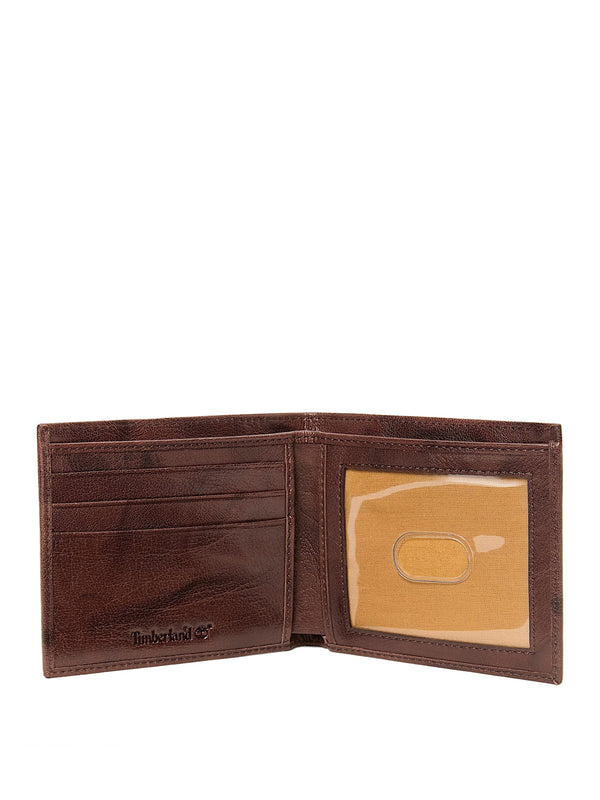 Timberland Portafoglio in Pelle Lavata Billfold Timberland - Marrone