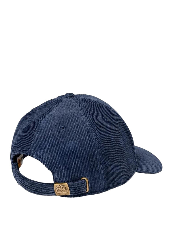 Timberland Cappello Uomo Corduroy Logo Baseball Cap Timberland Blu Navy