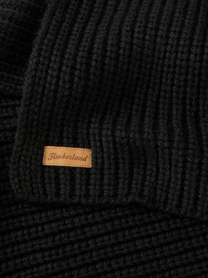 Timberland Sciarpa in Maglia Chunky Knit Timberland - Nero
